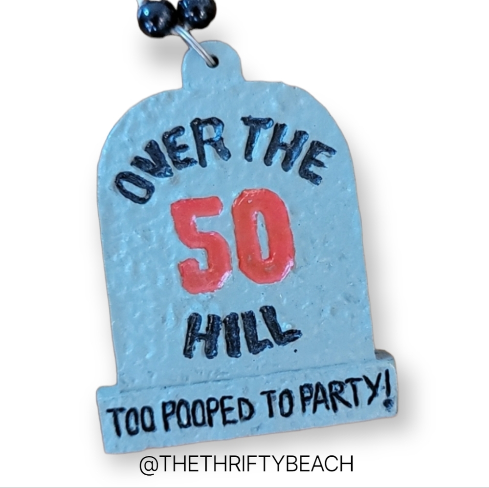🍍Over the Hill 50th Birthday Necklace
